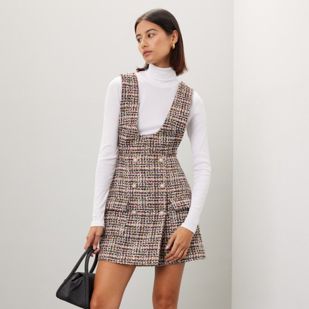Tweed Pinafore Dress